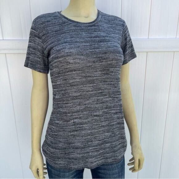Weatherly Tops - Whetherly Gray Short Sleeve Lightweight Crewneck Top Size S